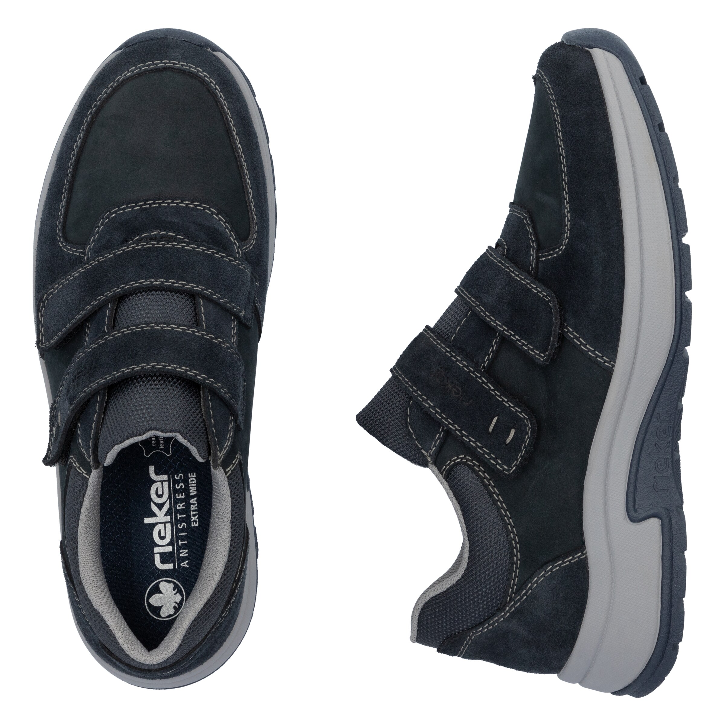 Baskets basses Rieker en bleu