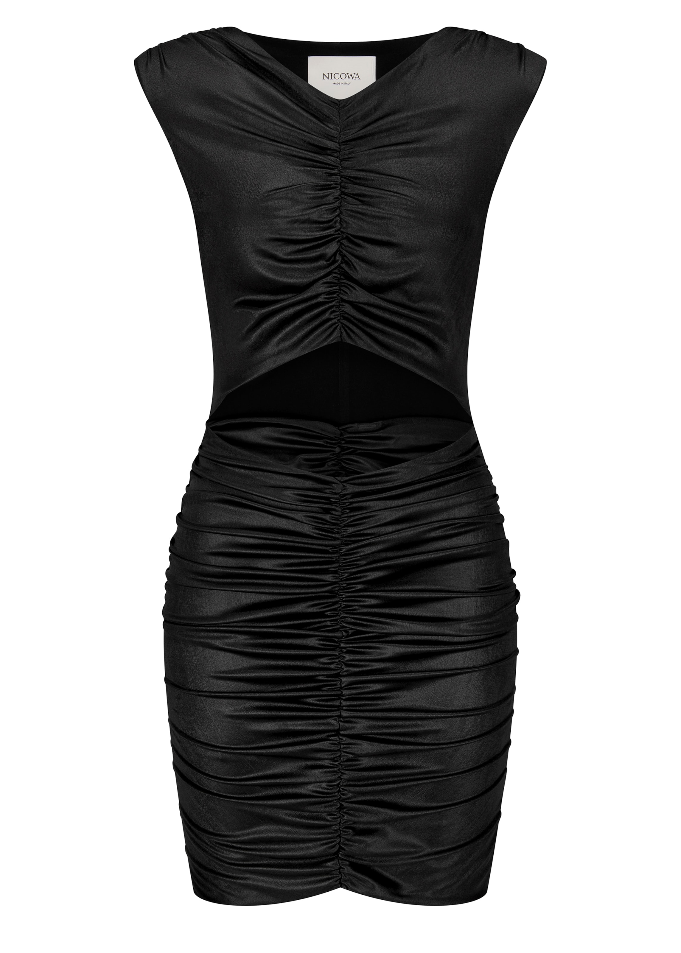 Nicowa Jurk in Zwart: voorkant
