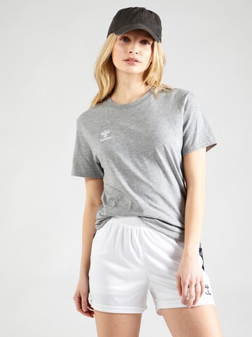 Hummel - Camiseta funcional 'Go 2.0' en gris: frente