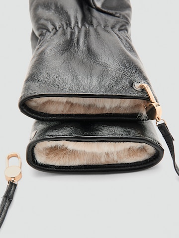 MANGORukavice sa spojenim prstima 'Cara' - crna boja