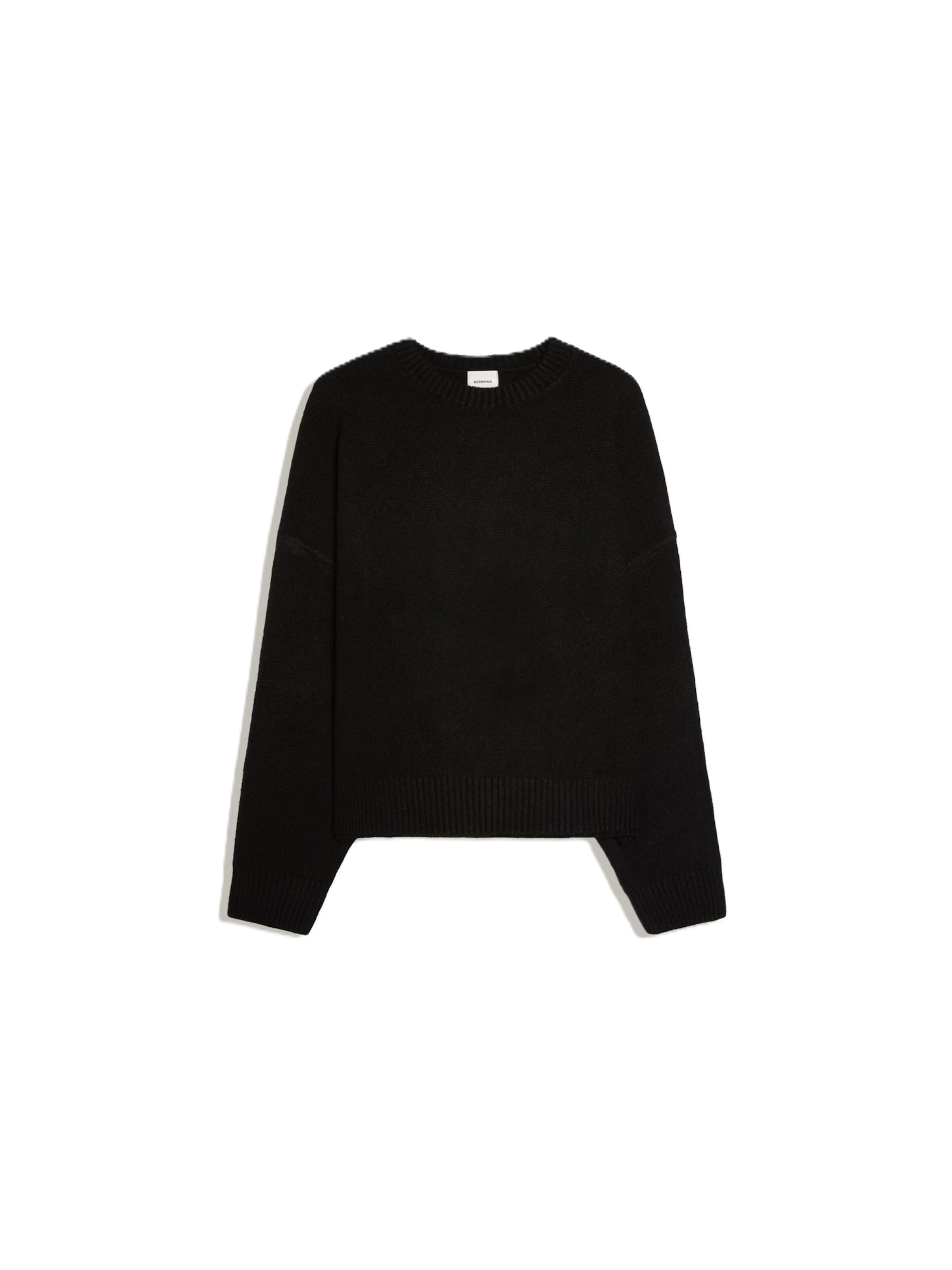 Bershka Sweater in Black: front