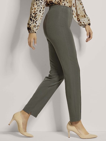 Coupe slim Pantalon MADELEINE en vert