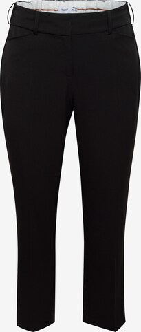 Fransa Regular Pantalon 'Nola' in Zwart: voorkant