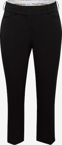 Fransa Regular Pantalon 'Nola' in Zwart: voorkant