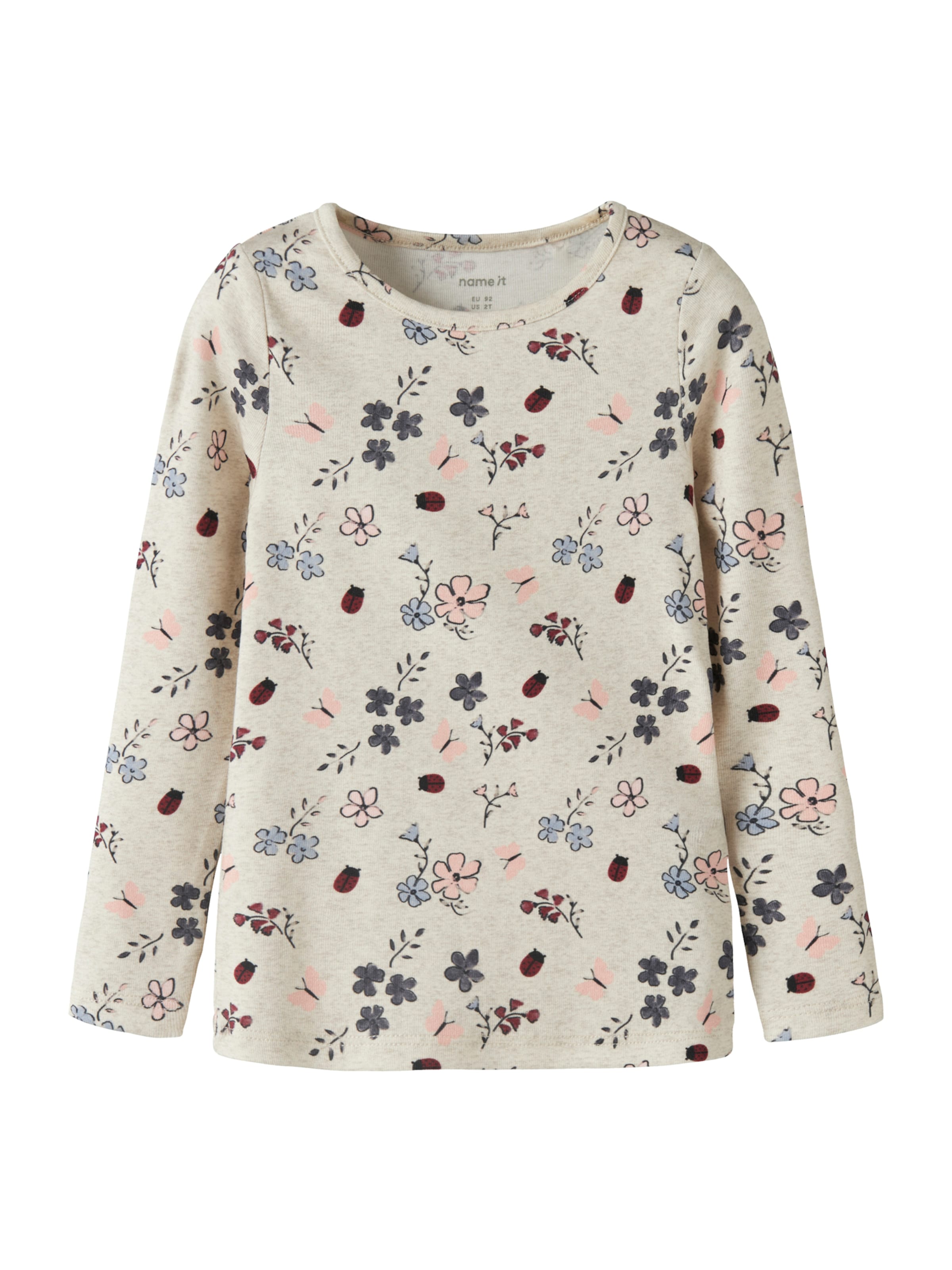NAME IT - Camiseta 'NMFKAMELIA' en gris: frente