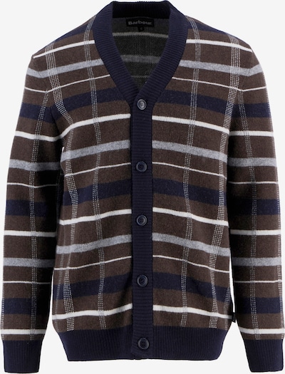 Barbour Kardigan 'Kane' u morsko plava / smeđa / siva / bijela, Pregled proizvoda