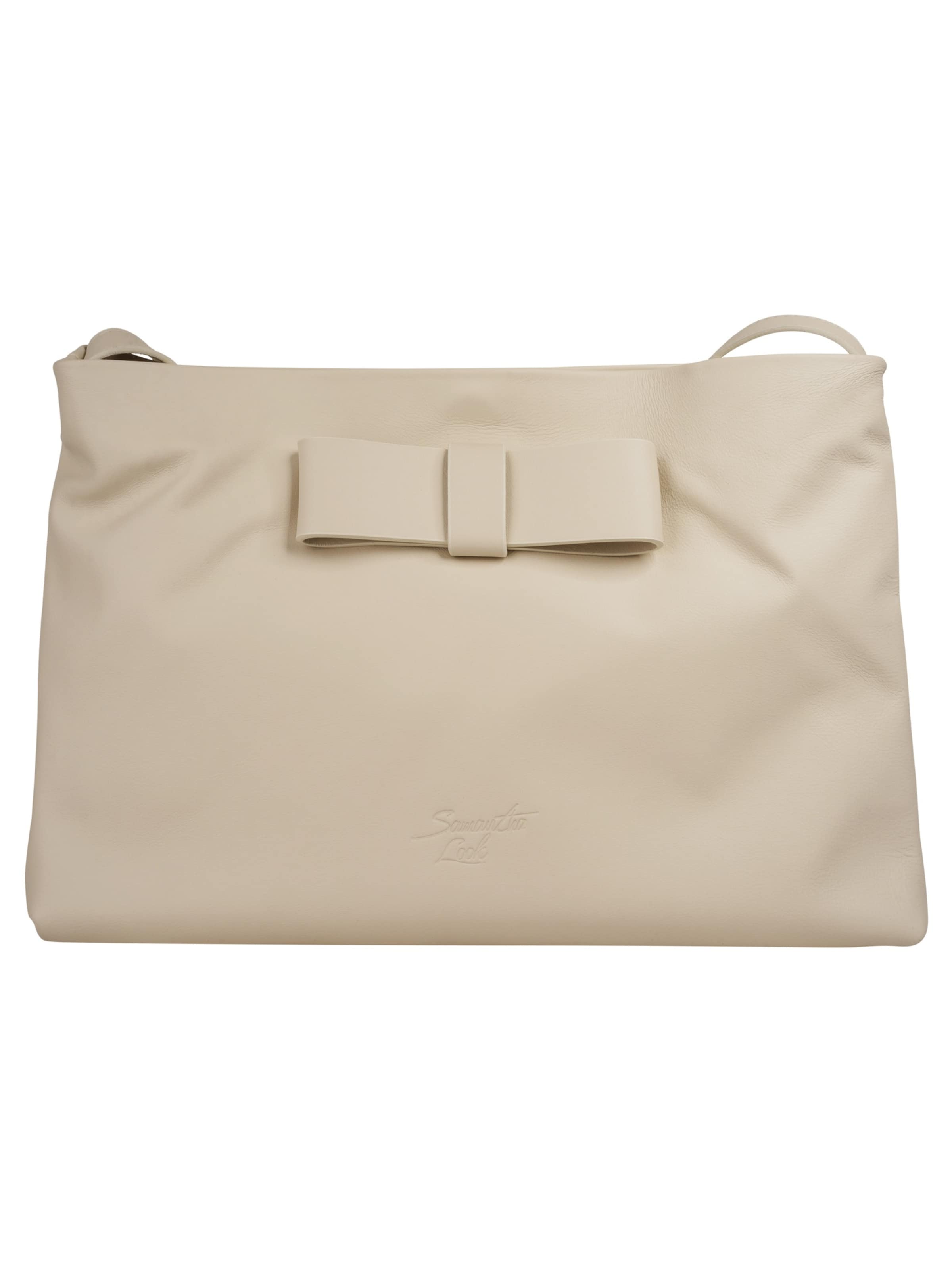 Samantha Look Crossbody Bag in Beige: front