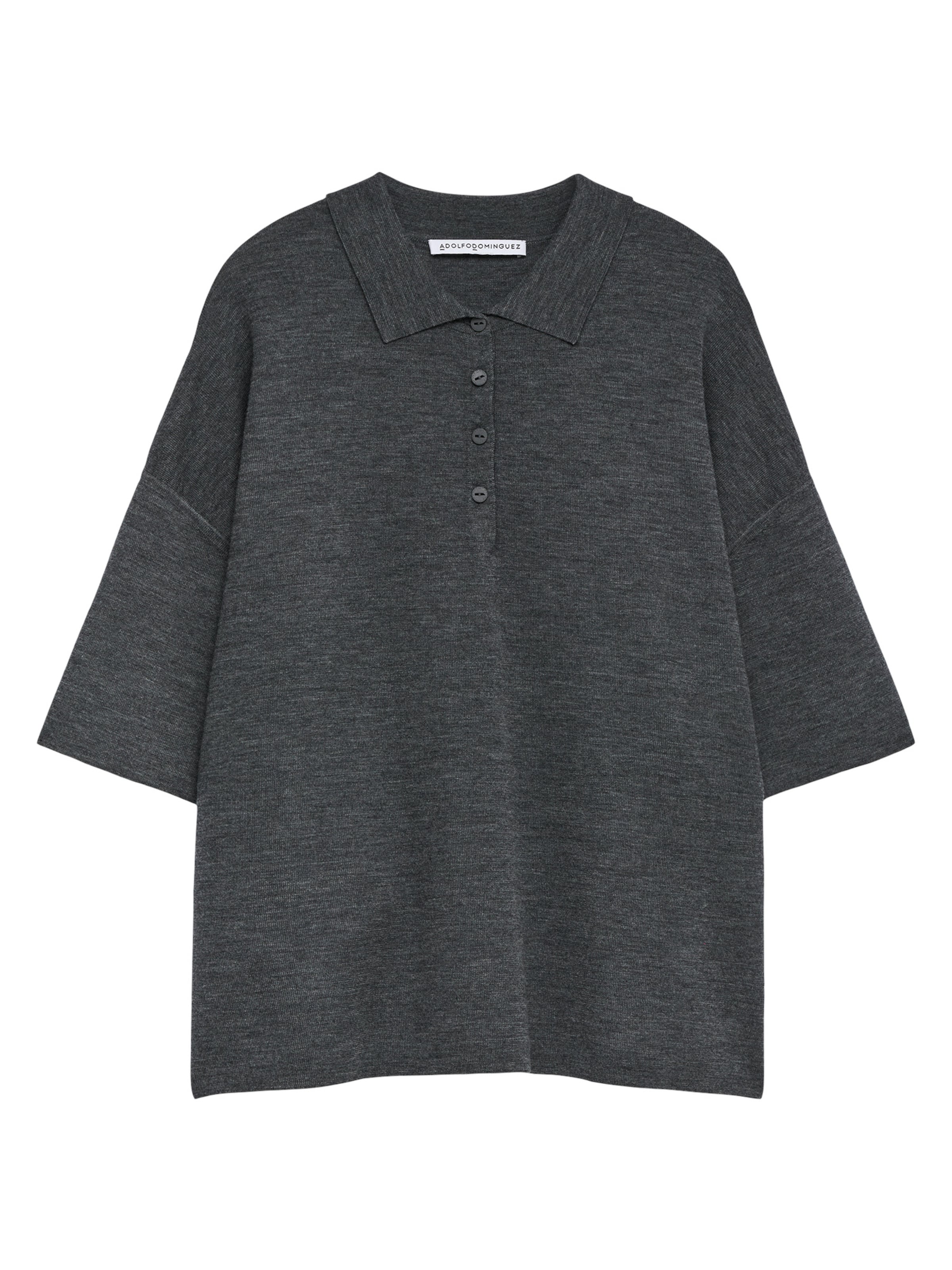Adolfo Dominguez - Camiseta en gris: frente