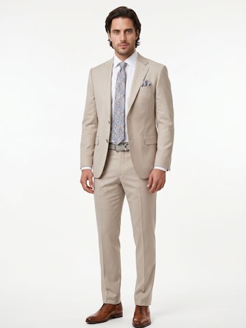 Real Guys Set Krawatte mit Einstecktuch in Beige
