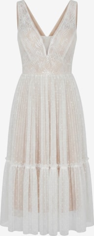 Ombre Dress in White: front