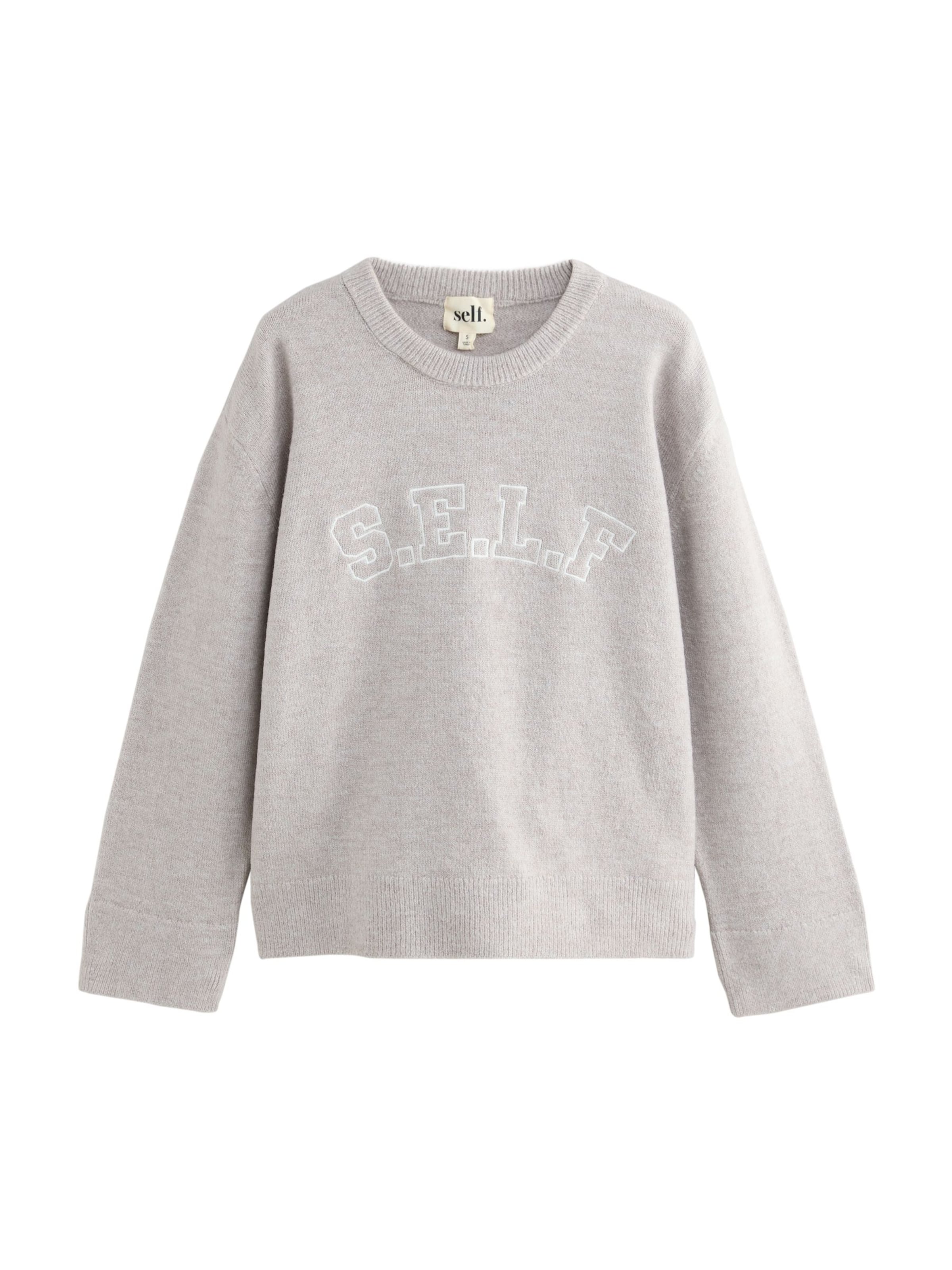 self. Sweater in Beige: front