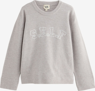 Pull-over self. en beige : devant