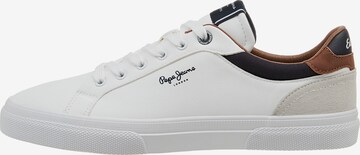 Sneaker low 'Kenton' de la Pepe Jeans pe alb: față