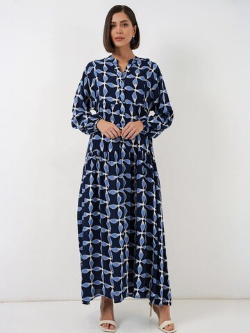 Bigdart Jurk in Blauw: voorkant