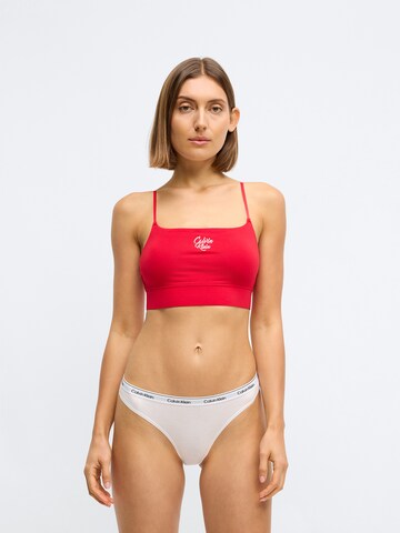 Calvin Klein Bralette Bra in Red