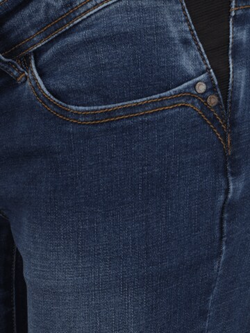 MAMALICIOUS Slimfit Jeans 'Essex' in Blau