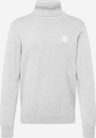 BOSS Sweater 'Akiro' in Grey: front