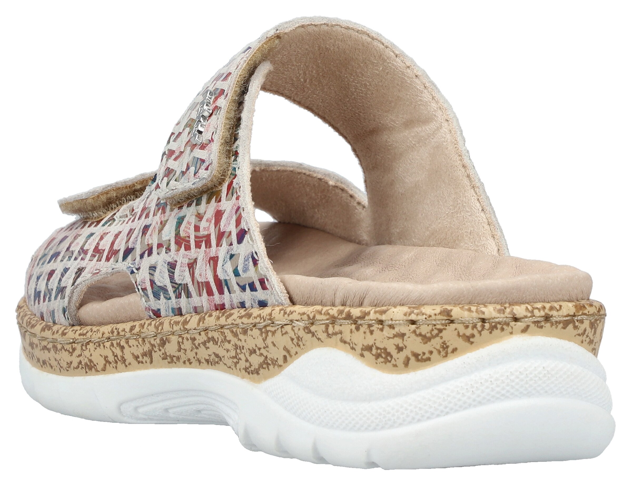 Mule Rieker en mélange de couleurs