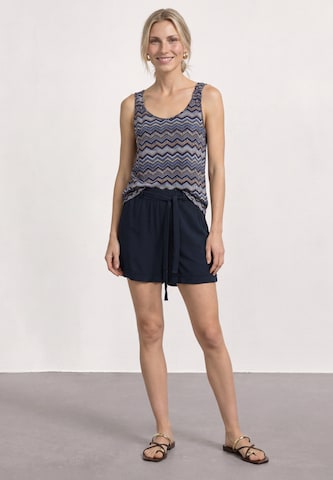 STREET ONE Loosefit Shorts in Blau: Vorderseite