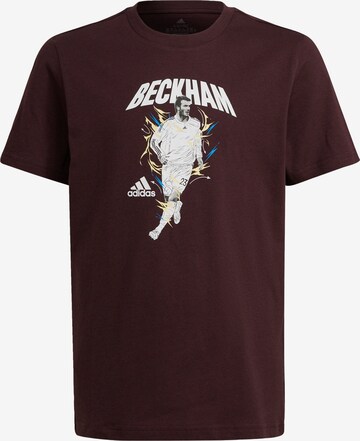 ADIDAS PERFORMANCE T-Shirt 'Beckham Graphic ' in Rot: predná strana