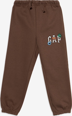 Effilé Pantalon GAP en marron : devant