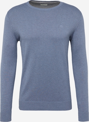 Coupe regular Pull-over TOM TAILOR en bleu : devant