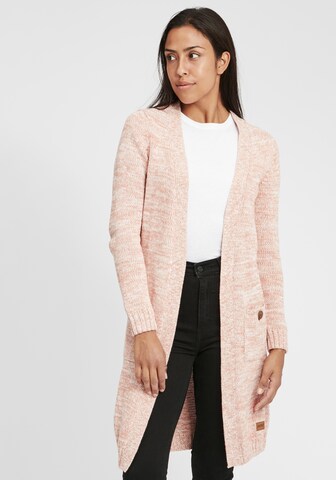 Oxmo Knit Cardigan 'Philetta' in Pink: front