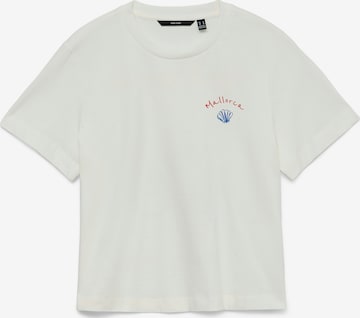 Tricou 'VMGina Mette' de la VERO MODA pe alb: față