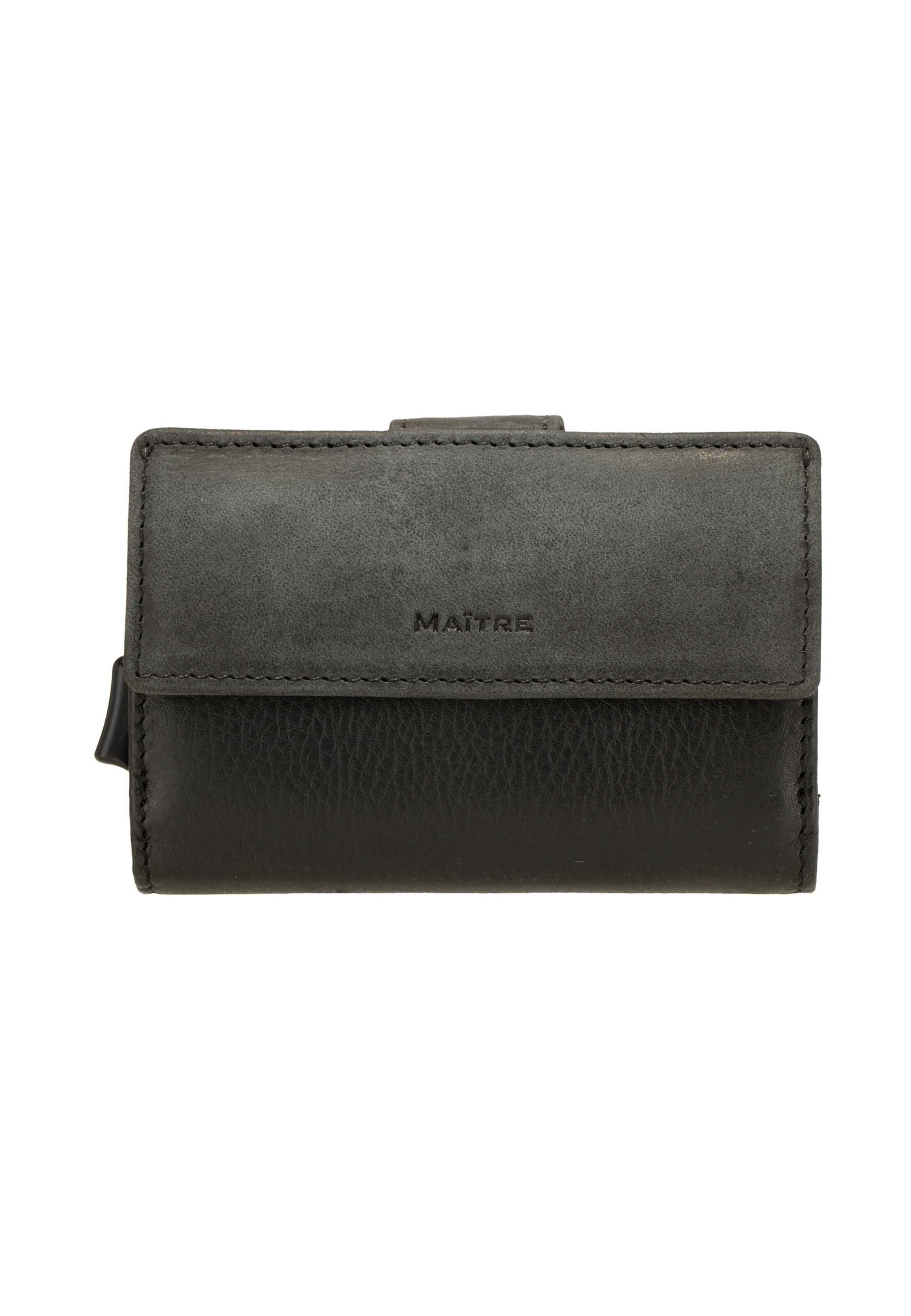 Maître Wallet in Black: front