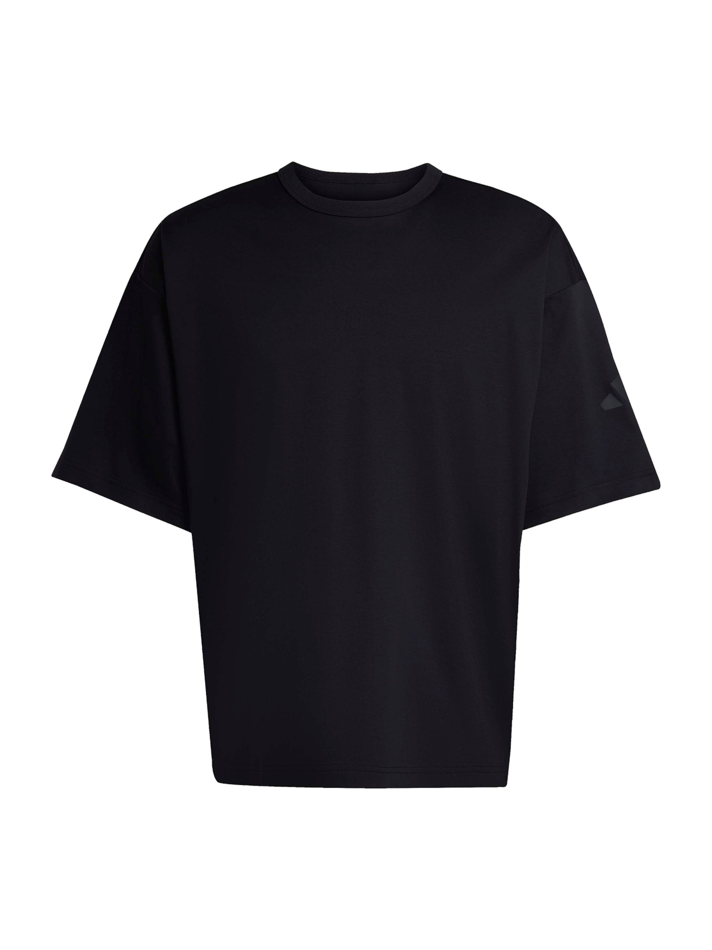 ADIDAS SPORTSWEAR Funkcionalna majica | črna barva: sprednja stran