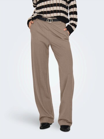 ONLY Loose fit Trousers 'ONLPOPTRASH' in Beige: front