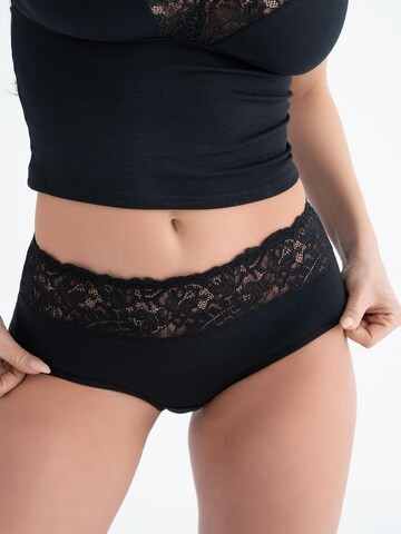 Evoni Bustier Wäsche-Sets 'mit Spitze' in Schwarz