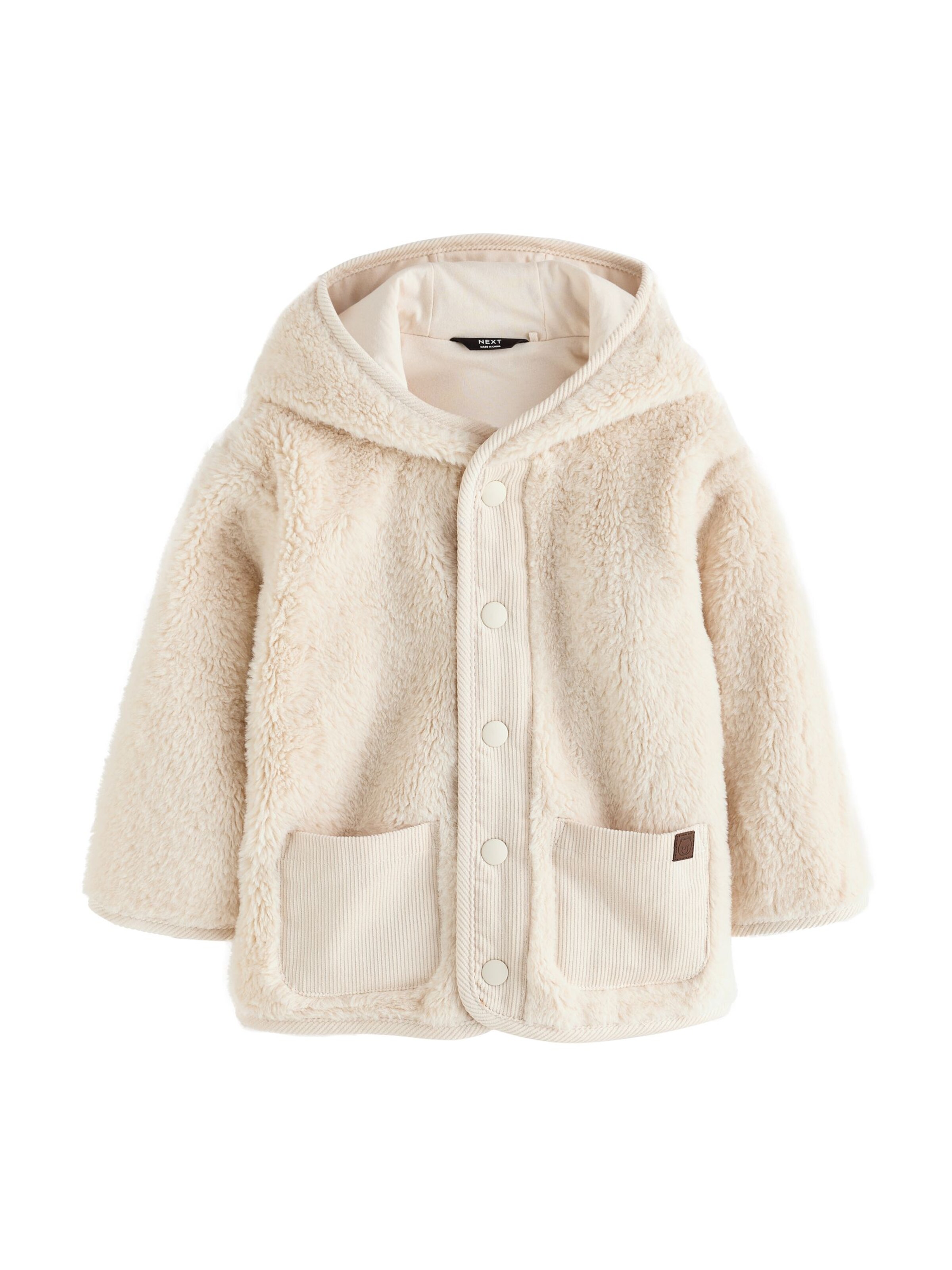 Next Fleecejacke in Beige: Vorderseite