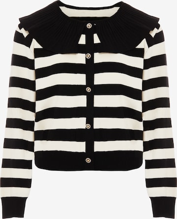 NAEMI Strickjacke in Schwarz: Vorderseite