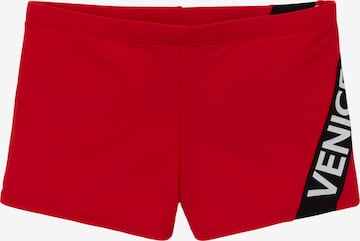 VENICE BEACH Badeshorts in Rot: predná strana