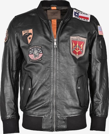 TOP GUN Between-Season Jacket ' TG20212112 ' in Black: front