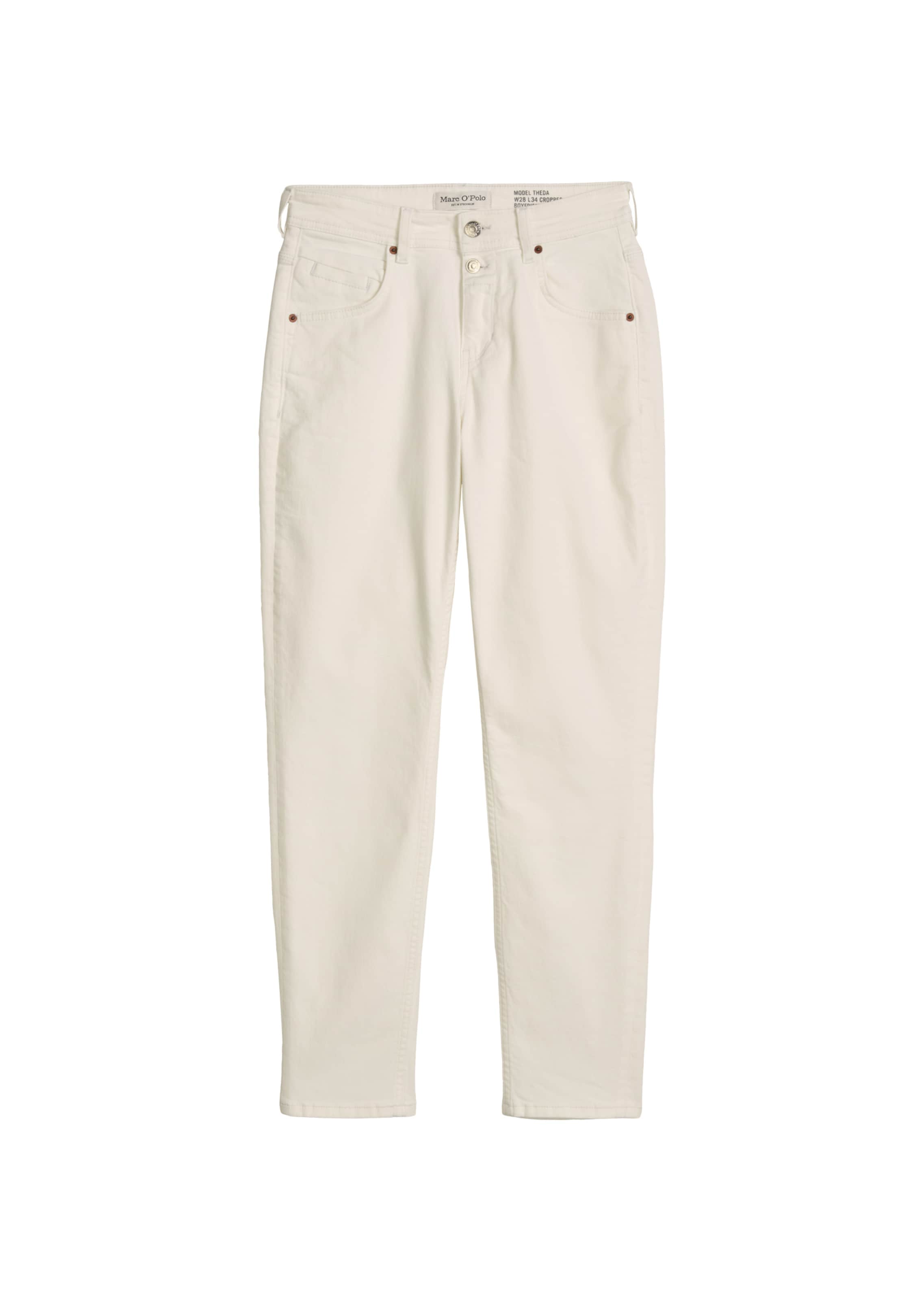 Marc O'Polo Loosefit Jeans 'Theda' in Weiß: Vorderseite