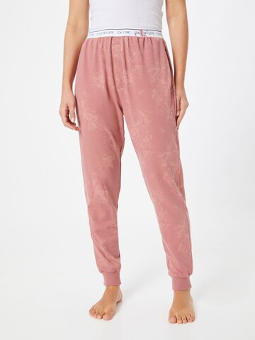 Calvin Klein Underwear Tapered Pyjamabroek in Rood: voorkant