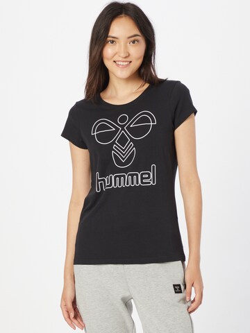 Hummel Functioneel shirt 'Senga' in Zwart: voorkant