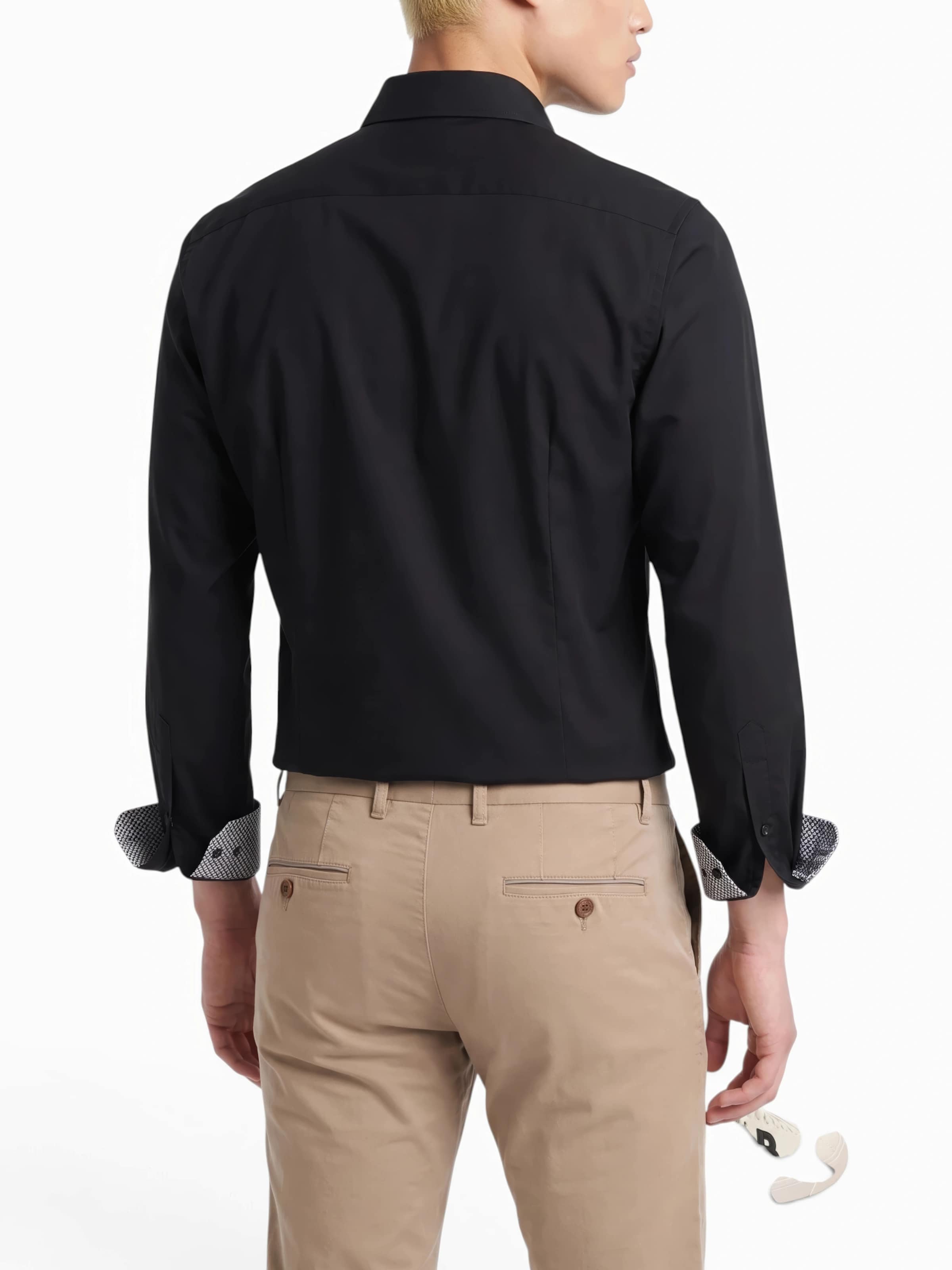 OLYMP Regular Fit Hemd in Schwarz