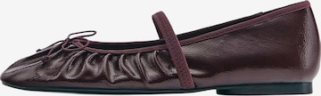 Pull&Bear Baleríny s řemínky – červená: přední strana