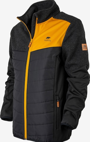 FORSBERG Fleece Jacket 'Aeresmann Strickfleecejacke' in Black: front