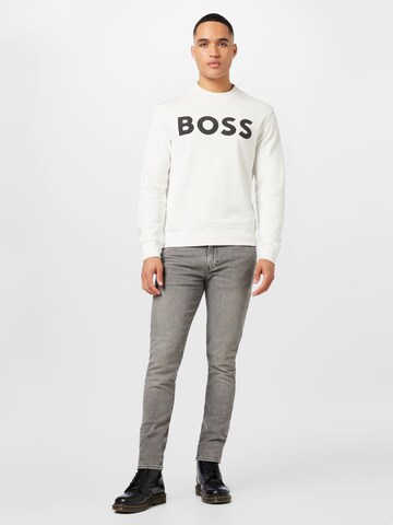 BOSS Sweatshirt 'WeBasic' in Wit