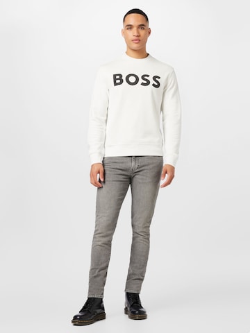 BOSS OrangeSweater majica 'WeBasic' - bijela boja