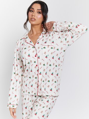 Loungeable Pajama 'Ginger Bread' in Beige