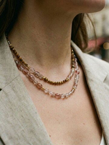 Nemomatheo Necklace 'True Self – Handgefertigte Boho-Kette' in Pink