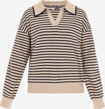 Pullover di DreiMaster Maritim in beige: frontale