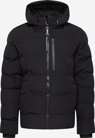 Petrol Industries Between-Season Jacket in Black: front