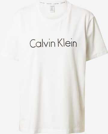 Calvin Klein Underwear - Camiseta para dormir en blanco: frente