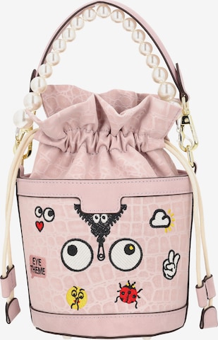 MYMO - Bolso saco 'Pop Eyetheme' en rosa: frente